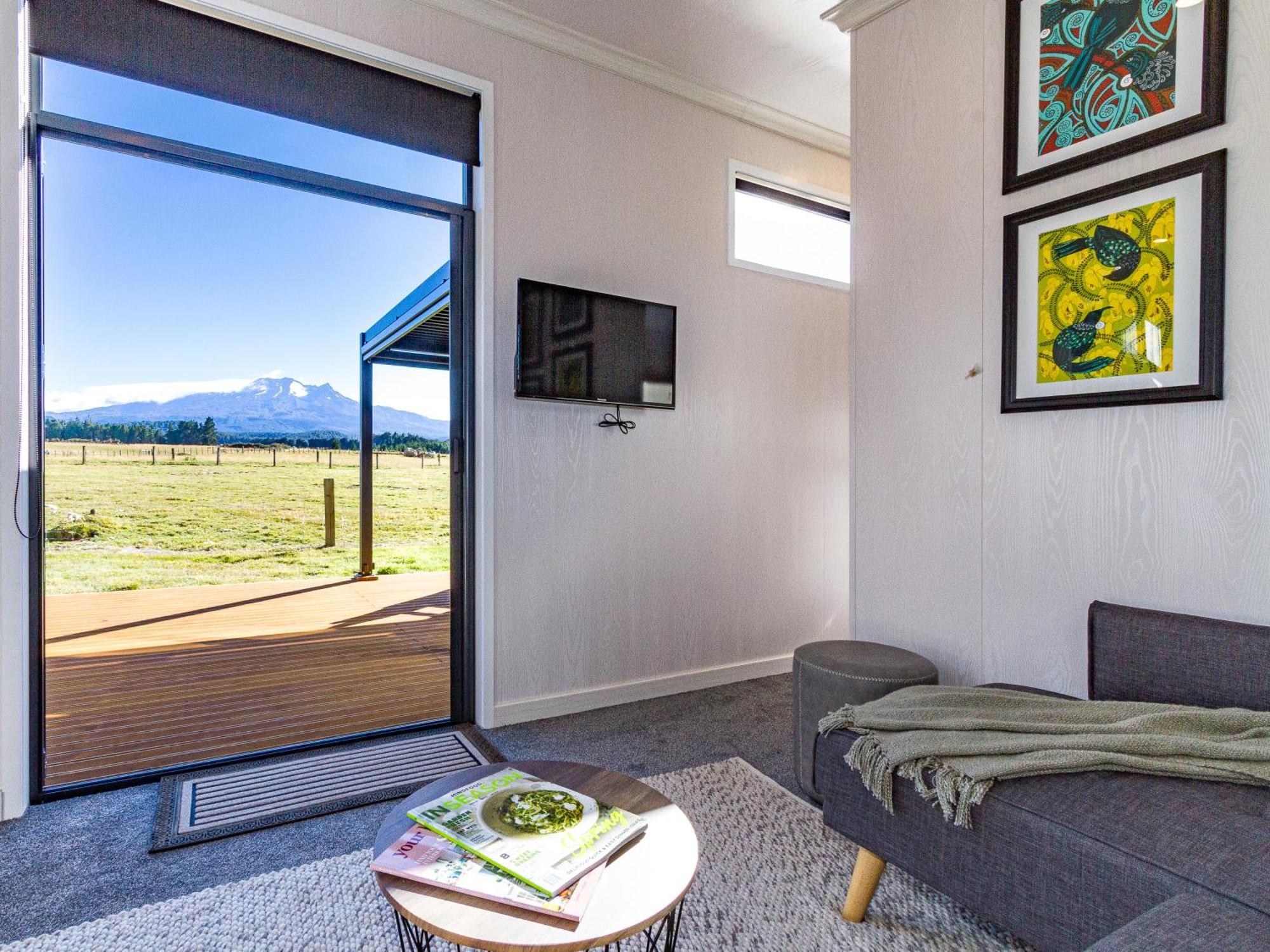 Mangateitei Views - Rangataua Tiny Home Ohakune Extérieur photo